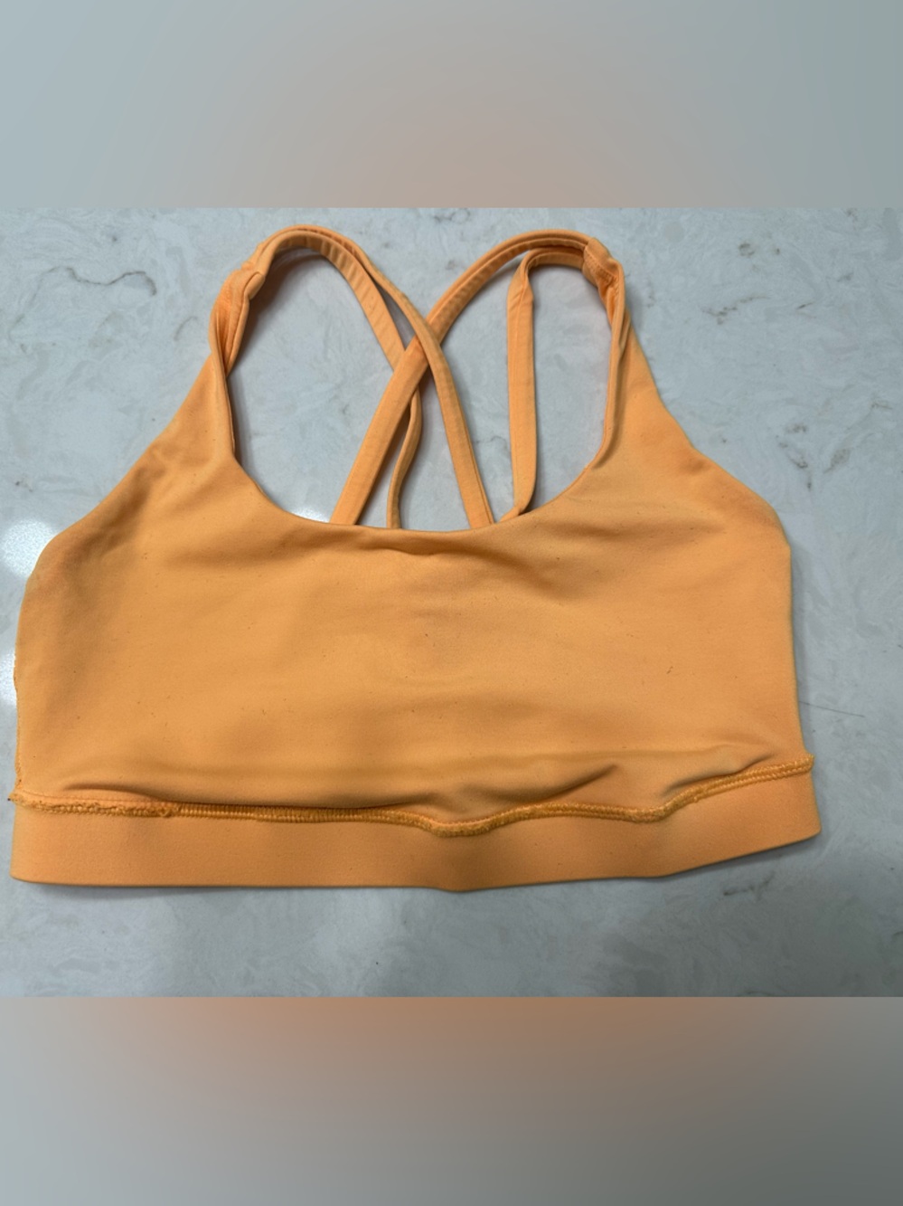 lululemon athletica Peach Double-Strap Light Support Sports Bra, Medium